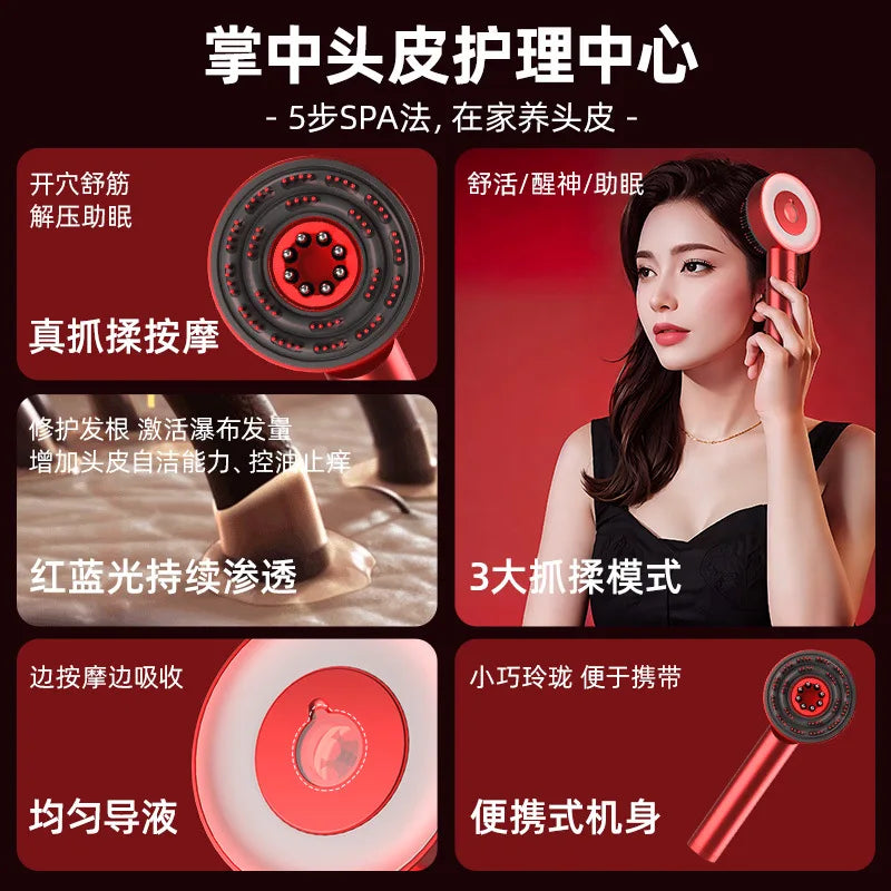 Scalp Massaging Brushshiatsu Hair Scalp Massager Electric Massager for Scalp & Hair Handheld Portable Massager Deep Muscle Relax