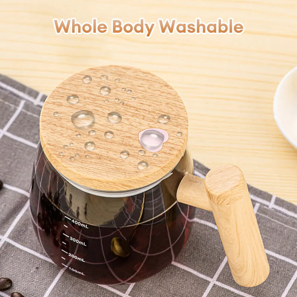 Electric Automatic Mixing Cup 400Ml Coffee Stirring Cup Self Mixing Mug Glass Waterproof Electric Mixing Cup Home Supply