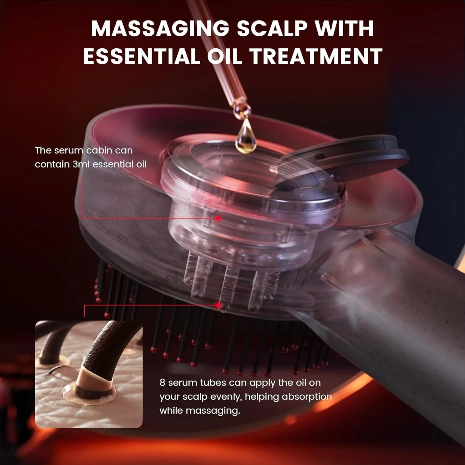 Scalp Massaging Brushshiatsu Hair Scalp Massager Electric Massager for Scalp & Hair Handheld Portable Massager Deep Muscle Relax